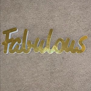 “Fabulous” Room Decoration